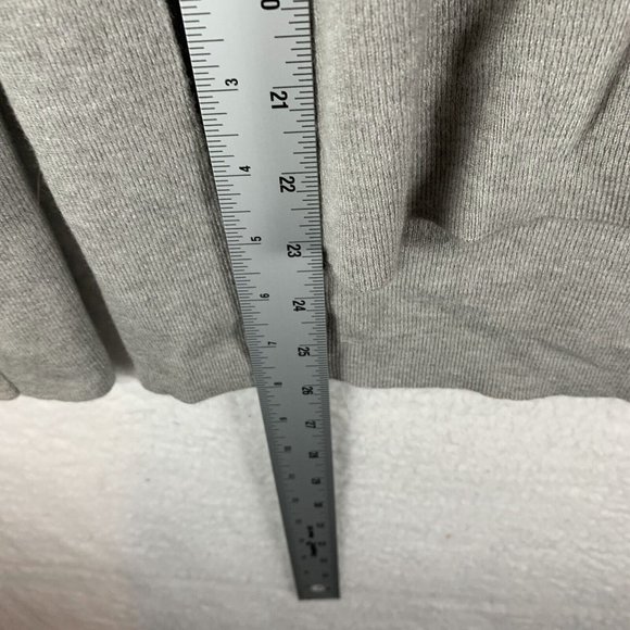 WAYF Kerry Henley‎ Sweater Womens Size Medium Gray Heather Print Side Slit 6421 - Picture 5 of 10